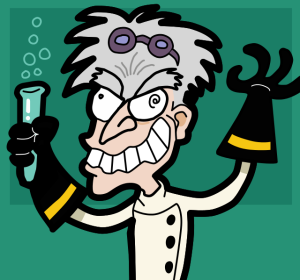 "Mad scientist". Licensed under CC BY-SA 3.0 via Wikimedia Commons.