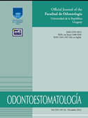 Odontoestomatología journal's cover