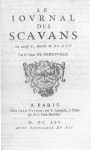 Journal Des Scavans