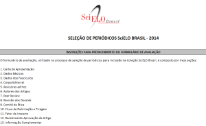 Formulario de evaluación SciELO Brasil