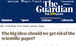 A comment on "The big idea: should we get rid of the scientific paper?"