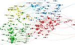 Map of co-citation prepared by the authors with the VOSviewer software.