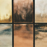 Photograph of various glass frames in different colors and levels of transparency