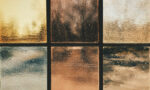 Photograph of various glass frames in different colors and levels of transparency