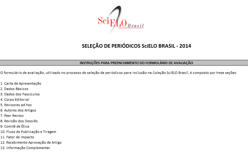 Scielo Brasil Revisa Os Critérios De Indexação Scielo Em Perspectiva 3130