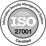 Logo de certificação da NBR ISO/IEC 27001