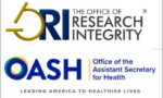 Logo do Escritório de Integridade em Pesquisa do Departamento de Saúde e Serviços Humanos dos EUA, Gabinete do Secretário Adjunto de Saúde (Office of Research Integrity (ORI), U.S. Department of Health and Human Services (HHS), Office of the Assistant Secretary for Health)